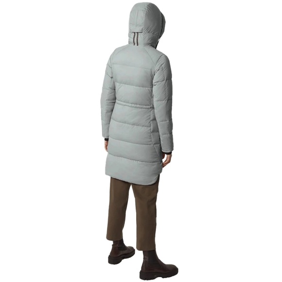 New! 🪿🇨🇦🏔️ CANADA GOOSE Alliston Hooded Down Parka in Moonstone Grey Small - Picture 3 of 7